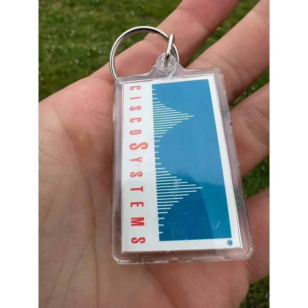vintage Cisco systems keychain